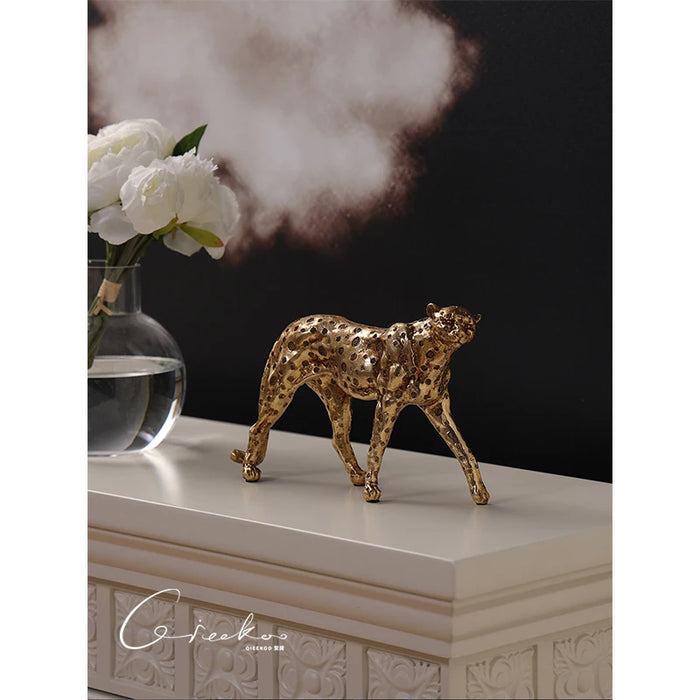 High-End Resin Animal Statue Decorative Accent for Shelf or Table