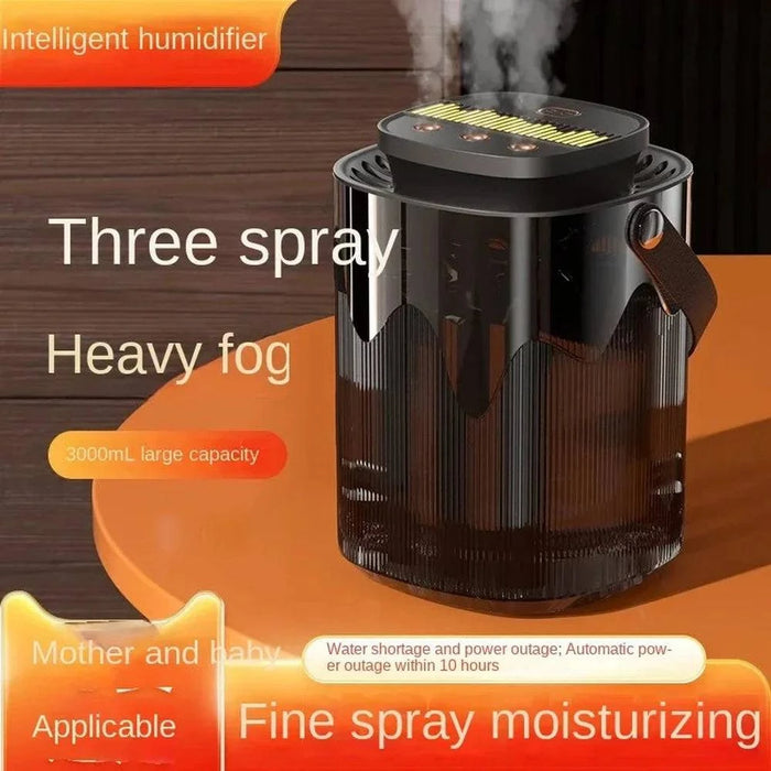 Large Capacity USB Humidifier with Ambience Light and Mute Function for Bedroom - FLUXA
