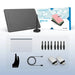 25-Cm Drawing Tablet with 8 Shortcut Keys, Tilt Support, and 8192 Pressure Levels (01V2-Green) - FLUXA