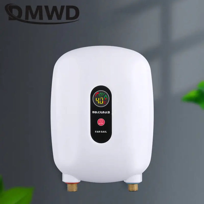 Blue 3500W Tankless Instant Water Heater for Kitchen & Bathroom