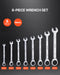 Set of 16 Metric Sizes Ratcheting Wrenches ideal for household and professional use