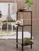 3-tier bamboo corner shelf plant rack for indoor and outdoor use