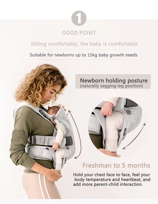 Front & Back Carry Baby Sling for Newborn to Toddler