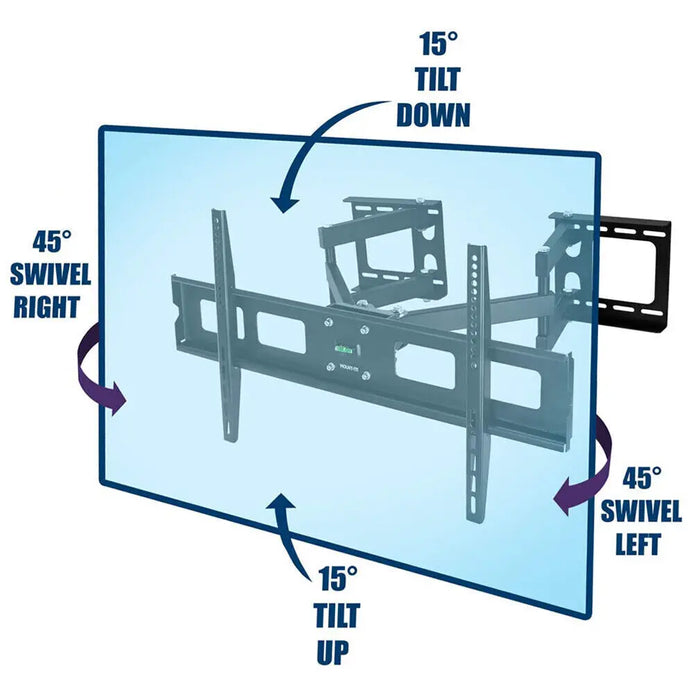 Adjustable TV Wall Mount Bracket for 32-65 inch TVs with VESA patterns