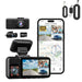 4K Dash Camera recording in 3840x2160 resolution with 3 cameras
