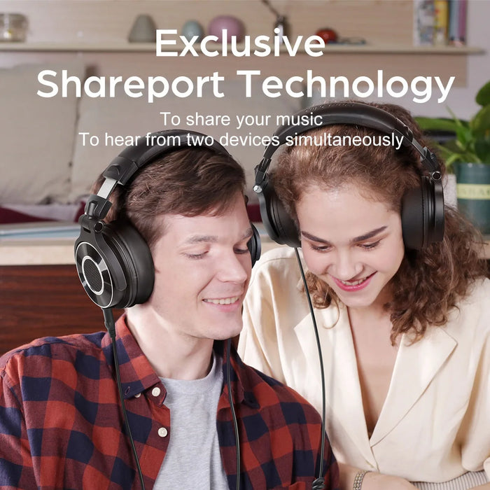 Hi-Fi Wired Studio Headphones with Memory Foam Cushions