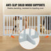 Easy to assemble dog gate that can be placed in multiple locations for clear boundaries