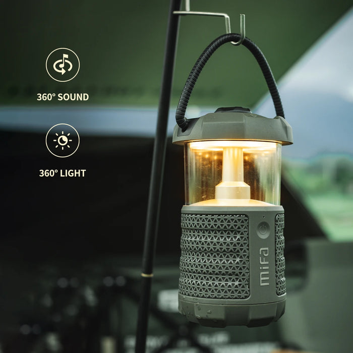 Outdoor Bluetooth Speaker with Lantern, 38H Playtime, IP67