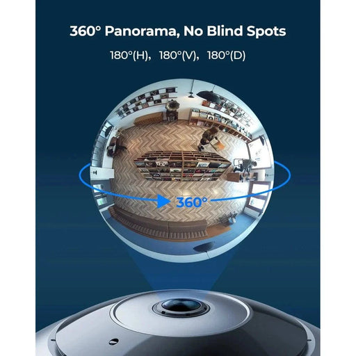  Indoor fisheye security camera with 360° panoramic view 
