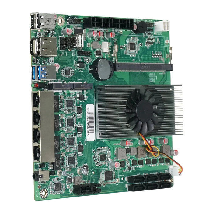 Compact NAS Motherboard with PCIe, NVMe, and SATA Support