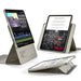 Adjustable stand case with wide support brackets for stability 