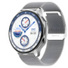 Experience the sleek design and advanced features of the Silver Mesh Belt New Smartwatch 