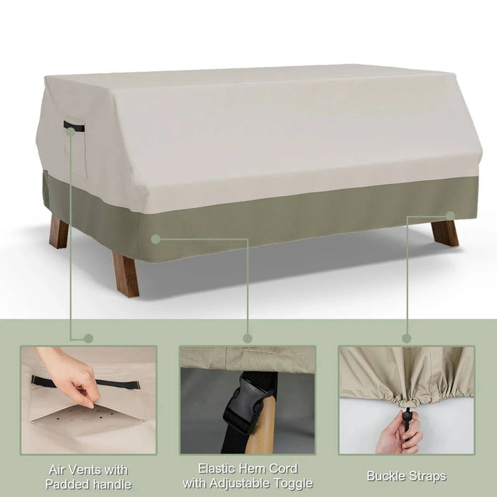 heavy-duty 600D fabric picnic table cover for outdoor furniture
