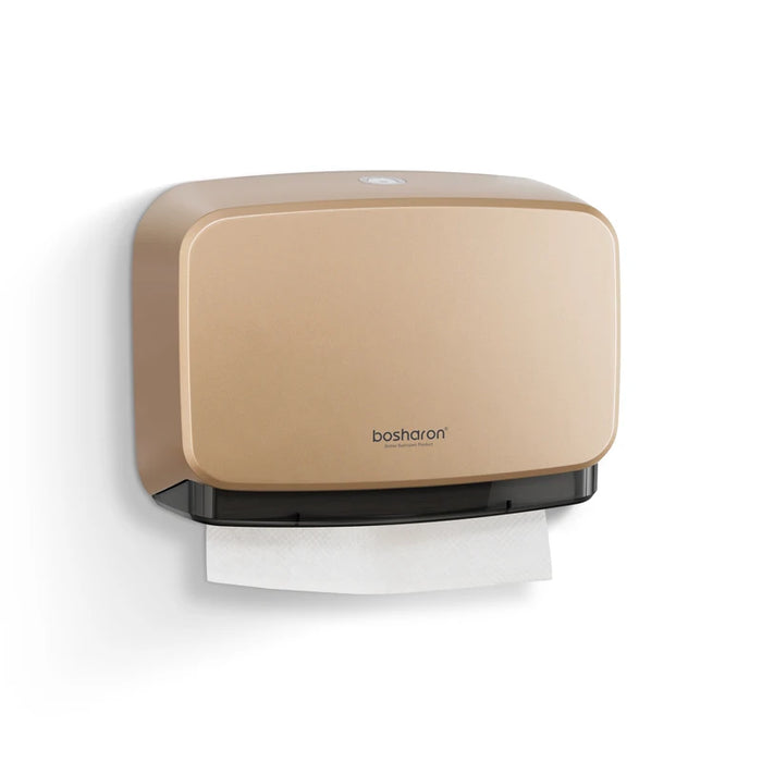 Wall-mounted waterproof gold paper towel dispenser for efficient and stylish use