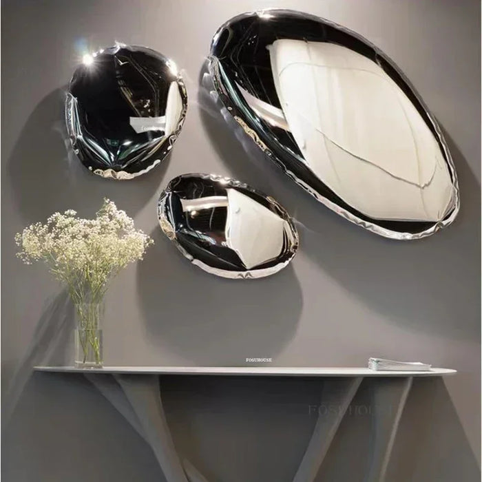 Silver Gold Water Droplet Wall Decor 50cm Metal
