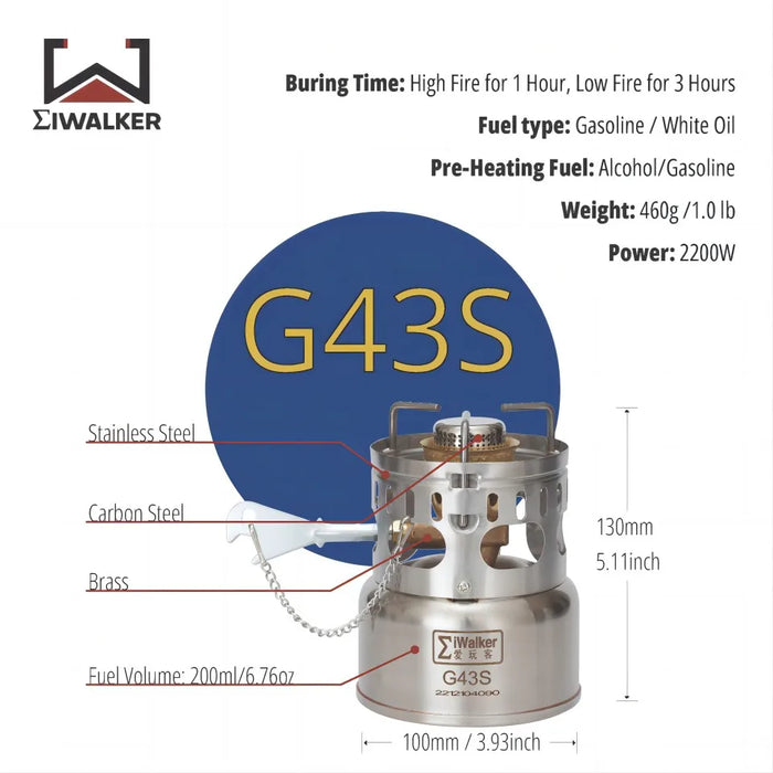 Outdoor Camping Stove with Storage Pots