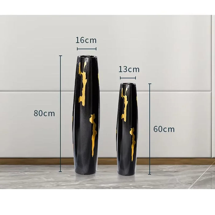 60cm Floor Standing Ceramic Vase for Living Room Decor