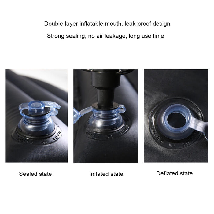 Heavy-duty leak-proof construction with double heat-sealed seams