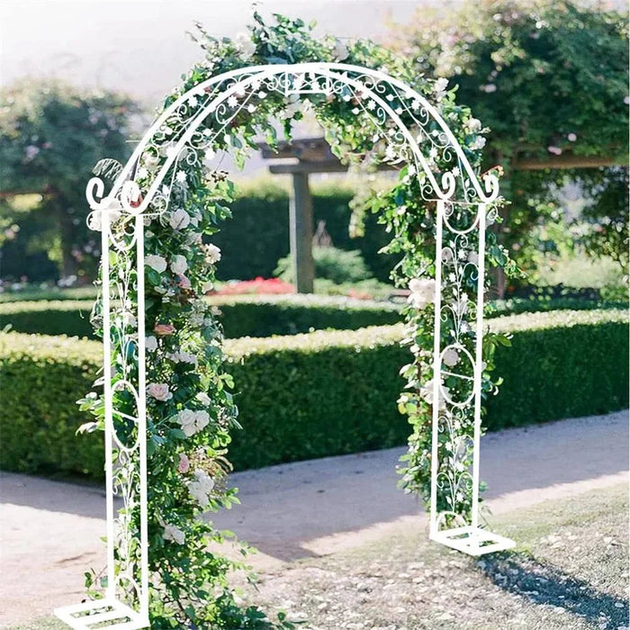 Metal construction with classic white finish for long-lasting durability