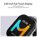 Smart Watch Waterproof with 15-Day Battery and Bluetooth Calling for fitness and communication needs