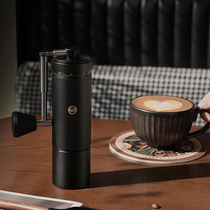 Manual Espresso Coffee Grinder with External Click Adjustment