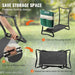 Compact and Portable Garden Kneeler and Seat with Tool Pouches