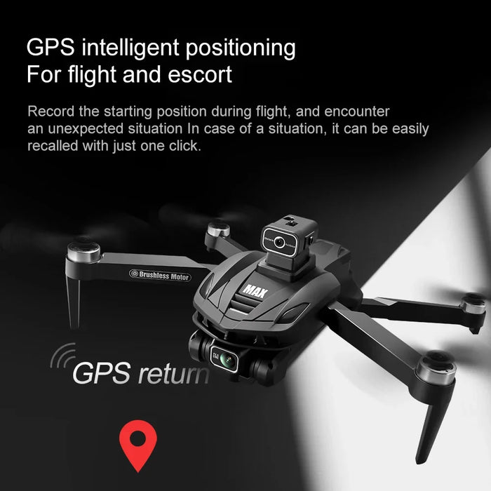 8K GPS Drone with Screen, Zoom, Obstacle Avoidance