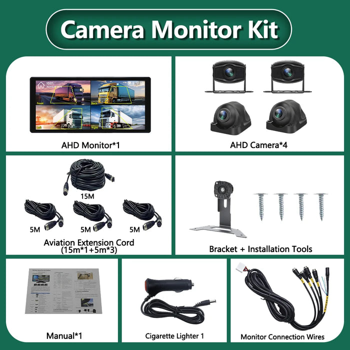 10.36" AHD Camera DVR System with Android Auto
