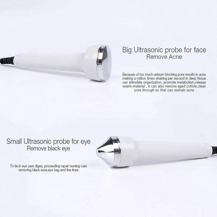 Device for blemish removal, freckle lightening, and skin tightening
