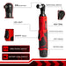 Powerful cordless electric wrench with 45 Nm maximum torque