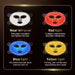 Flexible silicone LED light therapy mask with red infrared for anti-aging