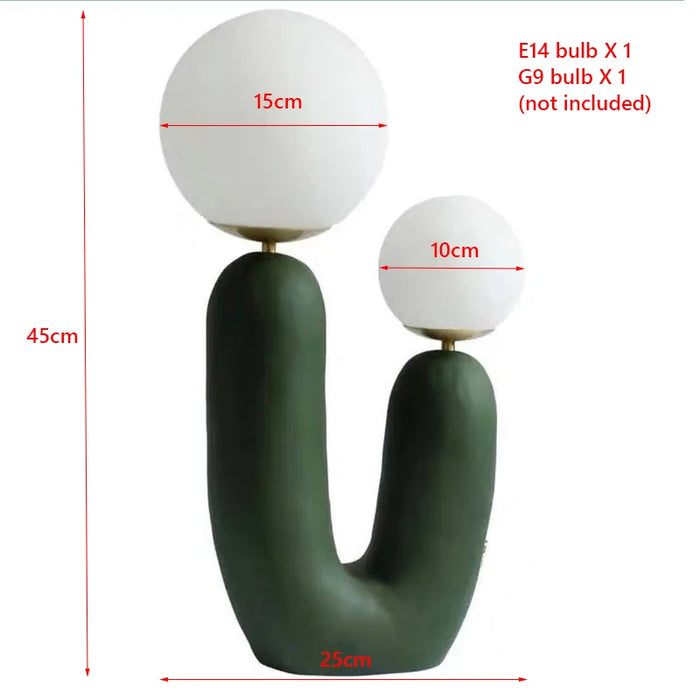 Contemporary Green Cold White LED Night Lamp for Bedroom Decor