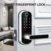 Secure and durable fingerprint door lock with 360-degree scanning