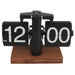  Durable and high-end black flip down clock 
