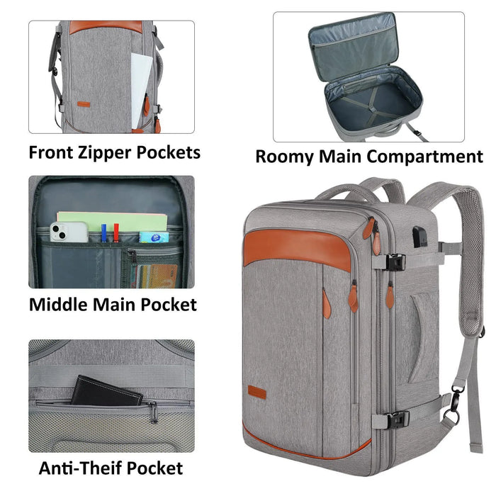 Water-resistant and durable with multiple compartments and packing cubes