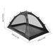 Secure Stability 2-Person Ultralight Mosquito Net Tent with Ground Nails to Anchor Against Wind