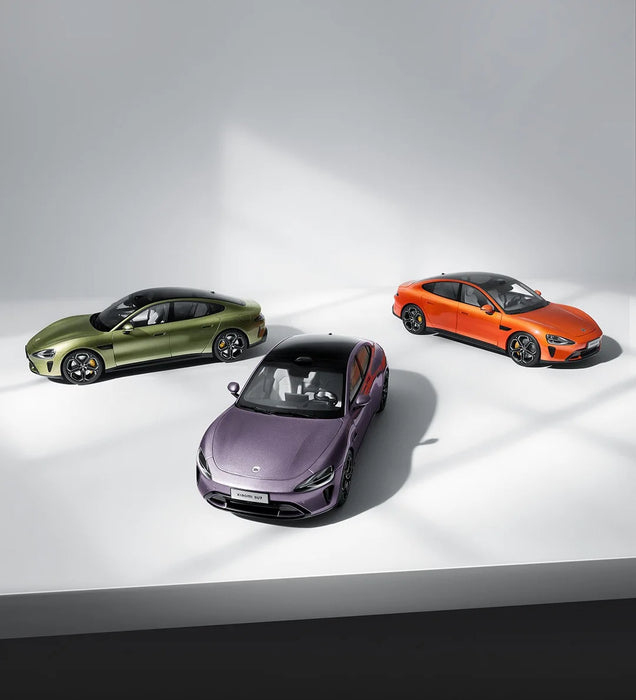 SU7 1:18 Purple Alloy Car Model – Four Fully Open Doors, Rubber Seats