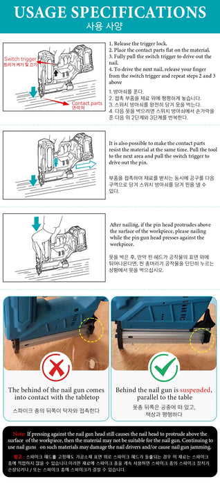 Cordless and Portable Woodworking Power Tool for Furniture Assembly