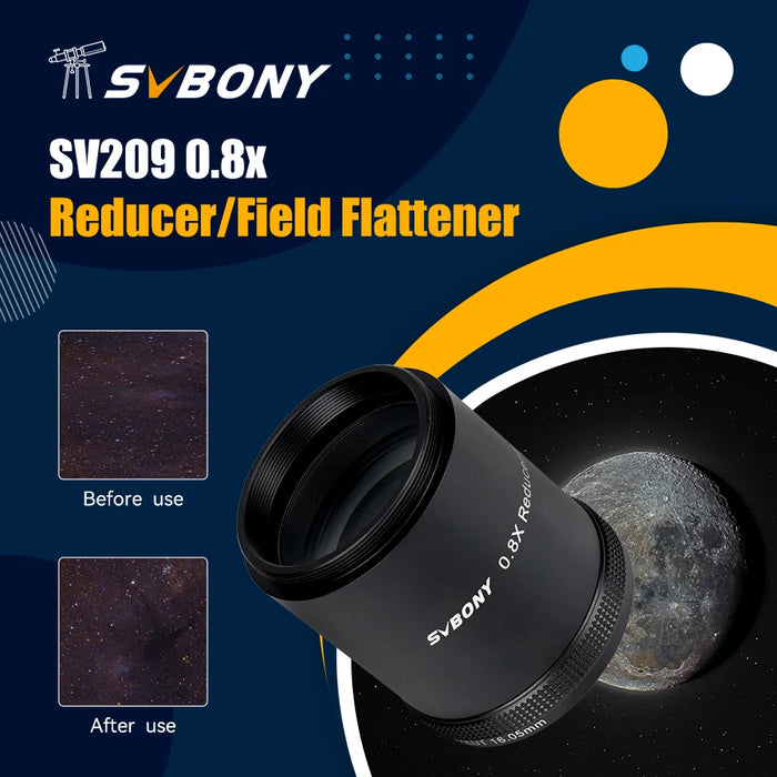 0.8x Field Flattener Reducer for SV550 122mm f/7 Telescope