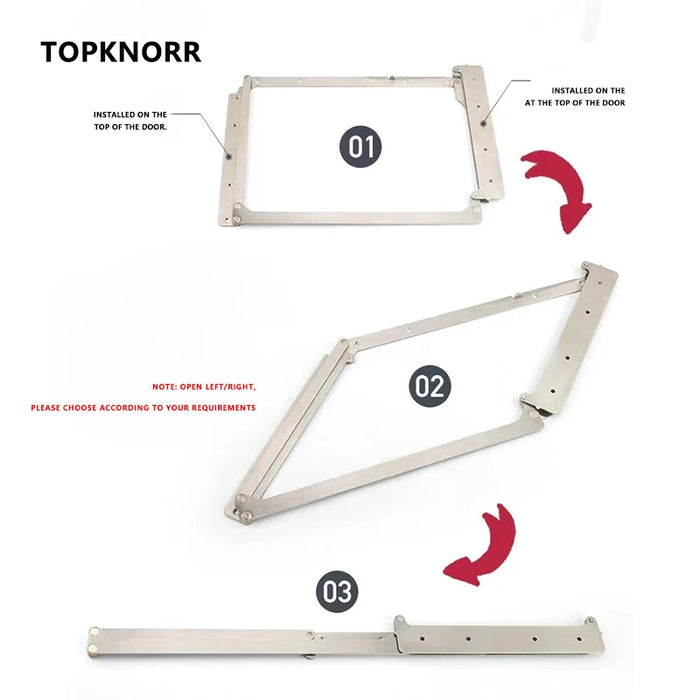 Stainless Steel Folding Door Hinge Set – 40kg Load 40 mm right away