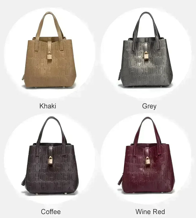 Casual yet elegant soft structured tote bag with sequined embellishment