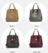 Casual yet elegant soft structured tote bag with sequined embellishment