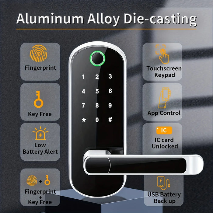 IP67 waterproof smart door lock with WiFi connectivity