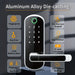 WiFi and app-controlled smart door lock for residential and commercial use