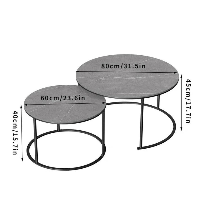 Nesting tables suitable for holding plants, books, and decorative items