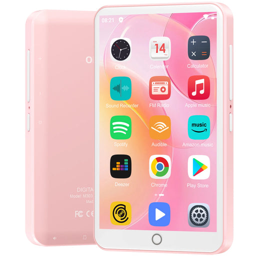 80GB MP3 Player Android 9 Touchscreen Bluetooth WiFi FM Radio - High-capacity MP3 player with Android 9, touchscreen, Bluetooth, WiFi, and FM radio functionality