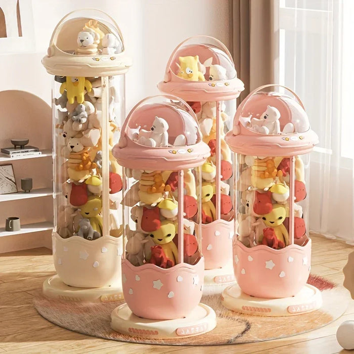 142cm Kids Toy Storage Barrel with Light & Zipper Lid