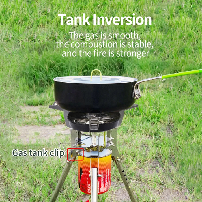 Adjustable Outdoor Propane Burner 8400W Foldable Cooking Stove