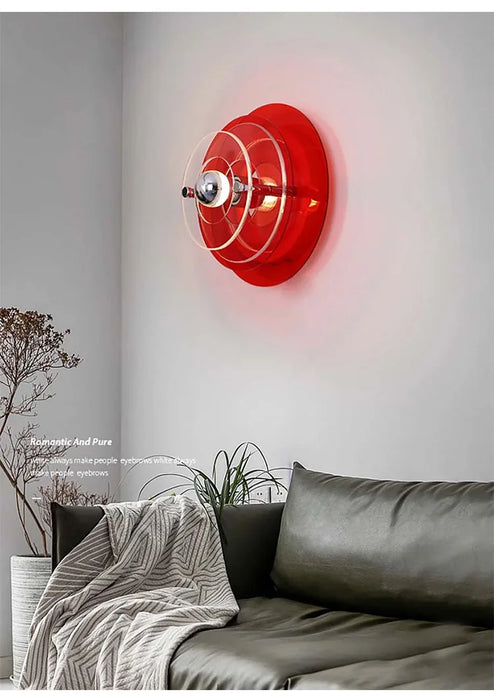 Red Decorative Wall Lamp for Stylish Room Atmosphere