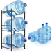 Detachable metal 3-tier water bottle storage rack, standing water barrel holder